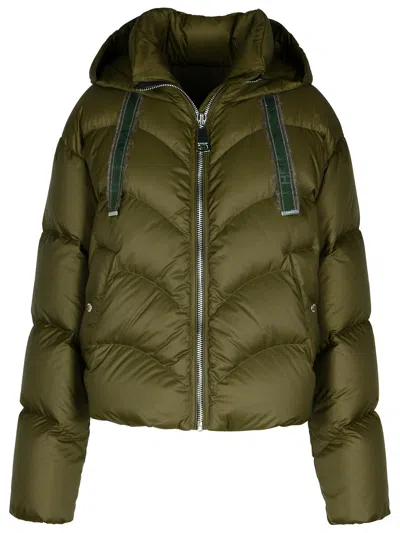 Khrisjoy Hug Green Polyester Blend Down Jacket In Green