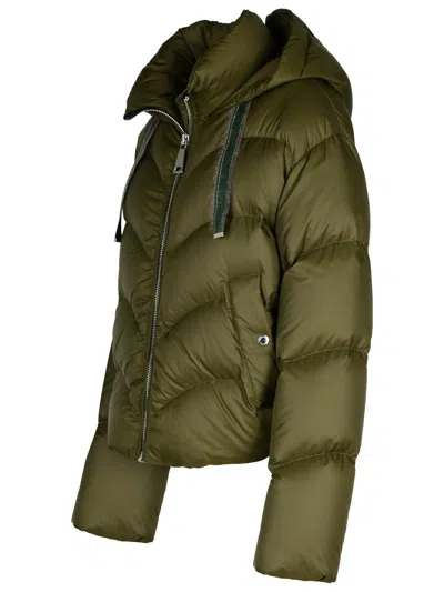 Khrisjoy Hug Green Polyester Blend Down Jacket In Green