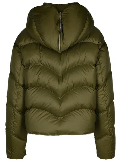 Khrisjoy Hug Green Polyester Blend Down Jacket In Green