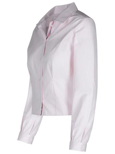 Shop Thom Browne Pink Cotton Shirt