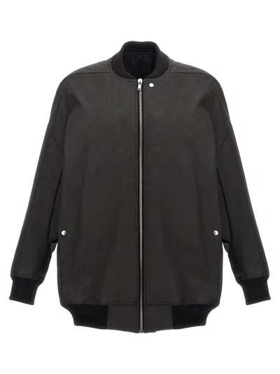 Rick Owens Long-sleeved Casual Jacket In Black
