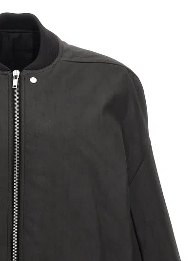 Rick Owens Long-sleeved Casual Jacket In Black