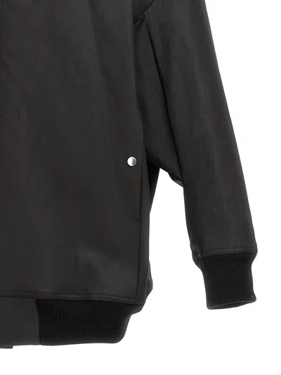 Rick Owens Long-sleeved Casual Jacket In Black