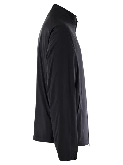 Fedeli Bomber Jacket In Technical Fabric In Night Blue