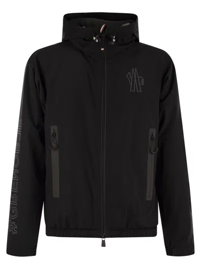 Moncler Padded Technical Poplin Jacket For Outdoor Activities In Black