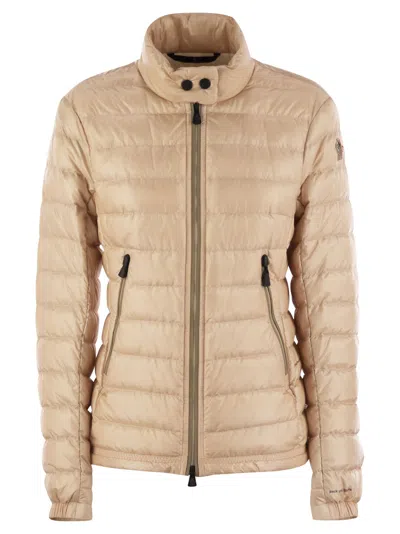 Shop Moncler Grenoble Walibi Short Down Jacket In Pink