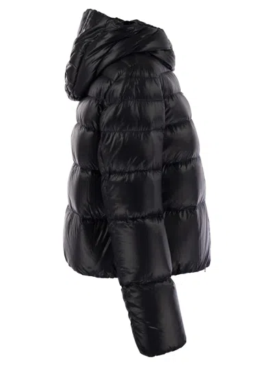 Herno Padded And Quilted Down Jacket In Black