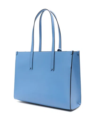 Shop Emporio Armani Medium Tote Bag In Clear Blue