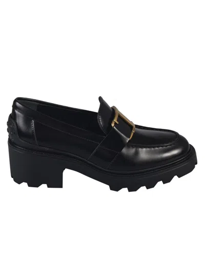 Shop Tod's Flat Shoes Black