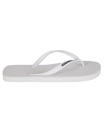 Shop Dsquared2 Flat Shoes White