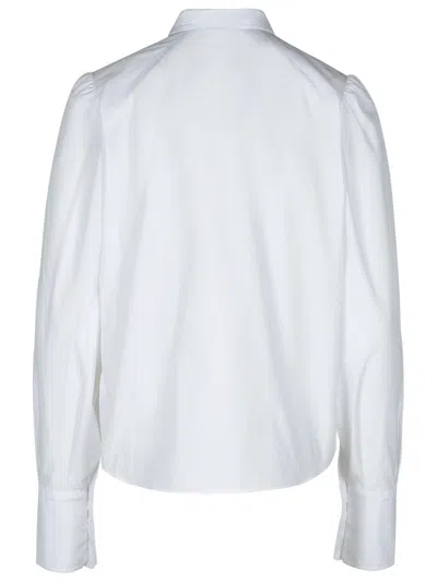Patou Ascot White Cotton Blouse In White