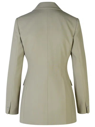 Moschino Jeans Grey Wool Blend Blazer In Grey