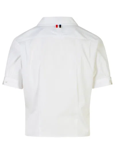 Shop Thom Browne White Cotton Shirt