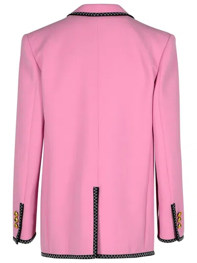 Moschino Blazer Double-breasted Gold Buttons In Pink