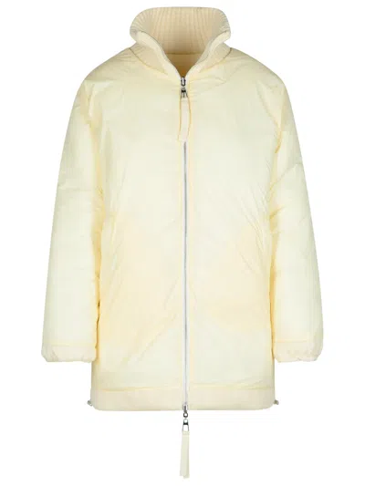 P.a.r.o.s.h 'last' Cream Wool Blend Down Jacket In Cream