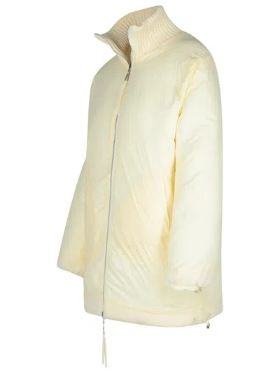P.a.r.o.s.h 'last' Cream Wool Blend Down Jacket In Cream