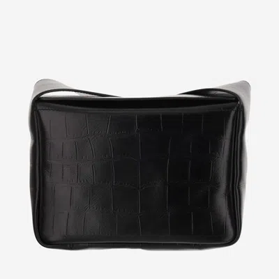 Jil Sander Flap Mini Shoulder Bag In Black