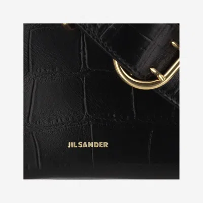 Jil Sander Flap Mini Shoulder Bag In Black