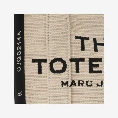 Marc Jacobs The Small Logo Jacquard Tote Bag In Warm Sand
