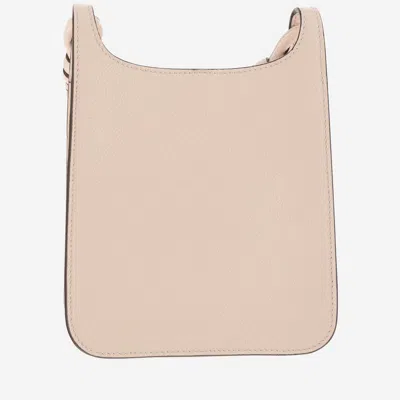 Mcm Pastel Pink Leather Mini Himmel Hobo Crossbody Bag In Neutral