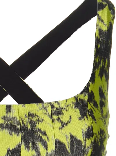 Shop Philosophy Printed Cropped Top In Multicolor