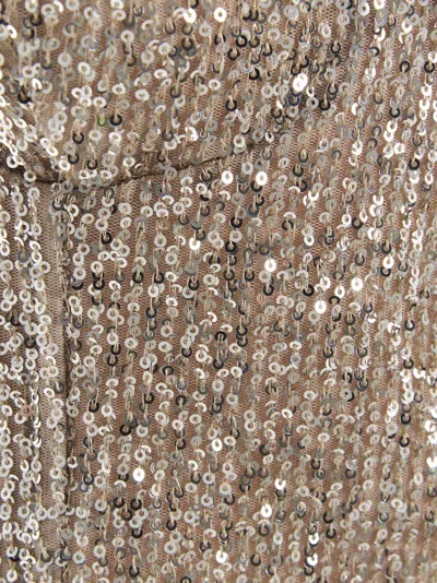 Rochas Sequin Top In Silver