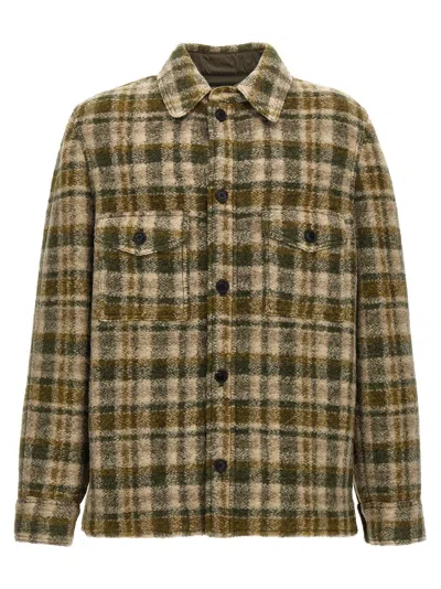 Isabel Marant Checkered Knit Jacket Brushed Finish In Multicolor