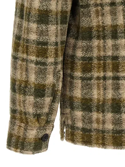 Isabel Marant Checkered Knit Jacket Brushed Finish In Multicolor