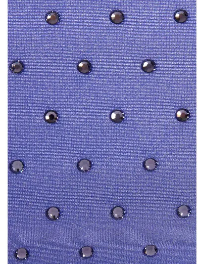 The Andamane Lexi Shiny Crop Top In Purple
