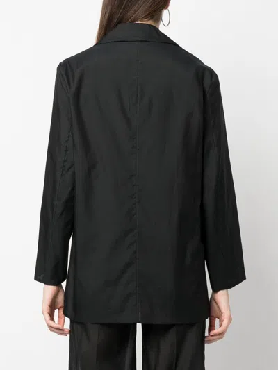 Erika Cavallini Oversized Single-breasted Blazer In Black