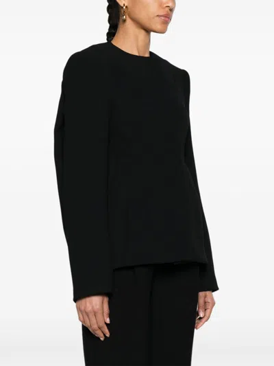 Sportmax Fashion Tailored Collarless Jacket In Black