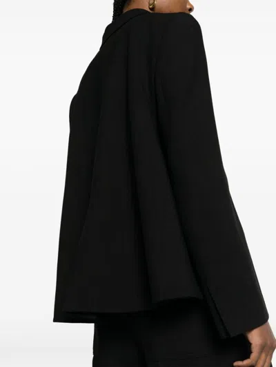 Fendi Black Wool Blend Blazer In Black