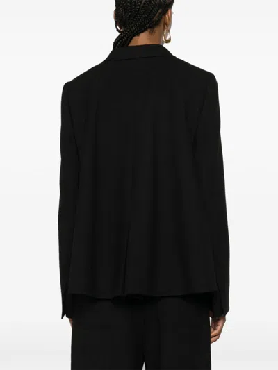 Fendi Black Wool Blend Blazer In Black