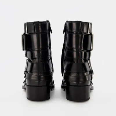 Shop Alexander Mcqueen Boxcar Boots In Black