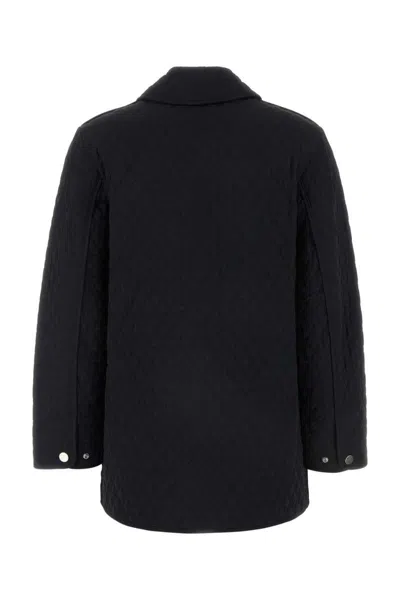 Burberry Black Nylon Jacket In Black