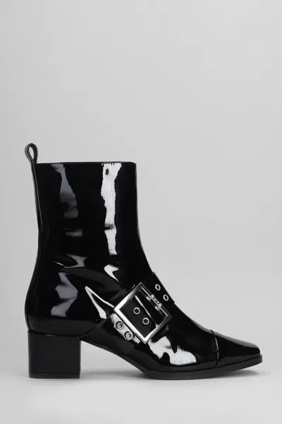 Carel Paris Woman Ankle Boots Black Size 8 Leather In Black