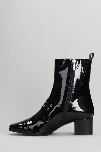 Carel Paris Woman Ankle Boots Black Size 8 Leather In Black