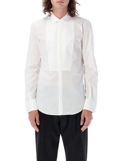 Dsquared2 Poplin Cotton Shirt With Spread Collar In White
