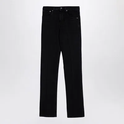 Shop Saint Laurent Denim Jeans In Black