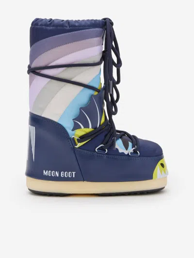 Moon Boot Icon Dragon Snow Boots In Blue