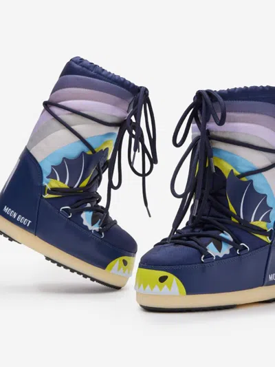 Moon Boot Icon Dragon Snow Boots In Blue