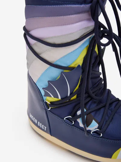 Moon Boot Icon Dragon Snow Boots In Blue