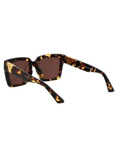 Bottega Veneta Acetate Havana Sunglasses In Brown