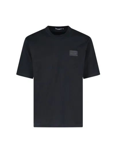 Shop Dolce & Gabbana T-shirts And Polos In Black