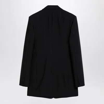 Givenchy Single-breasted Jacket With Lurex Stripes In Black