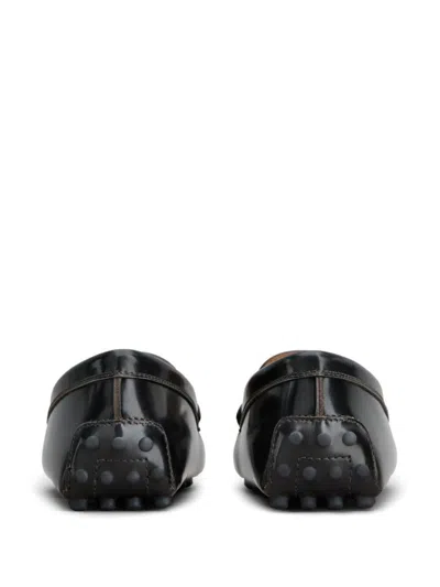 Tod's Women Gommino Leather Loafers In Grey