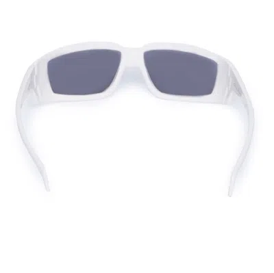 Rick Owens Drkshdw Rick Sunglasses In Cream/silver