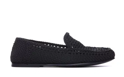 Dolce & Gabbana Crochet Slippers In Black