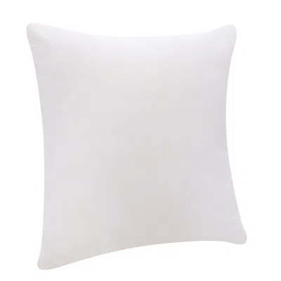 Homezia 20" X 20" Ivory 100% Cotton Zippered Pillow