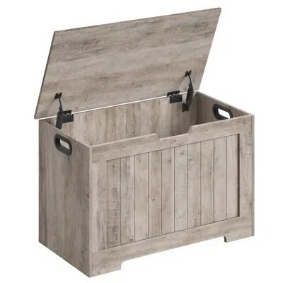 Breebe Storage Chest, Storage Bench, Entryway Bench With 2 Safety Hinges, Shoe Bench, Farmhouse Style